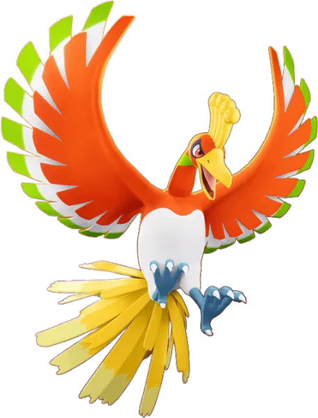 Modèle de Ho-oh - Fiche Pokédex Pokémon UNITE